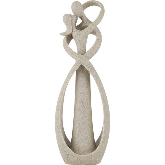 Kissing Lovers Statue Abstract Sculpture Resin Statues for Home Décor - Picture 5 of 10